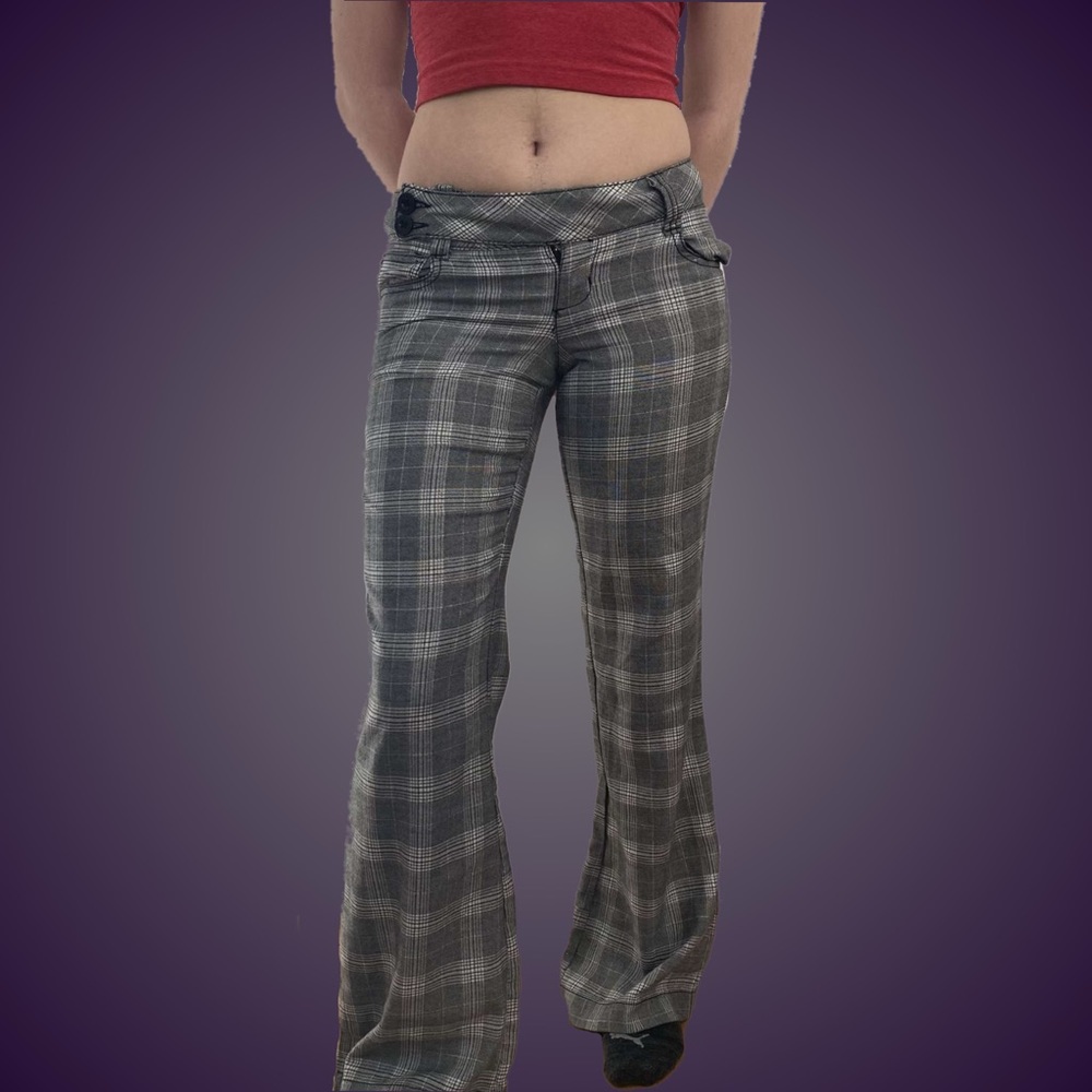 Lee Low rise plaid flare pants